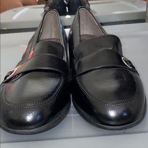Black loafers